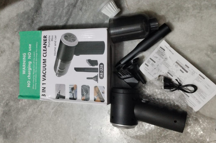 3 in 1 Handheld Vacuum Cleaner - Powerful Suction, Portable, USB Rechargeable | Sale Dekh

