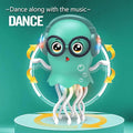 Dancing Jellyfish Toy for Kids with Music, LED Lights & 360° Bump - and - Go Action – Battery Operated Cartoon Jellyfish Robot - Sale Dekh