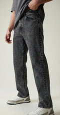 Men Black Cloud Original Mid - Rise Heavy Fade Stretchable Wash Baggy Fit Jeans - Sale Dekh