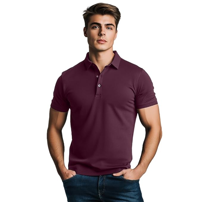 Men's Solid Regular Fit Polo Shirt - Sale Dekh