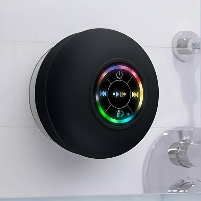 Mini Bluetooth Shower Audio Device with RGB Lights - Sale Dekh