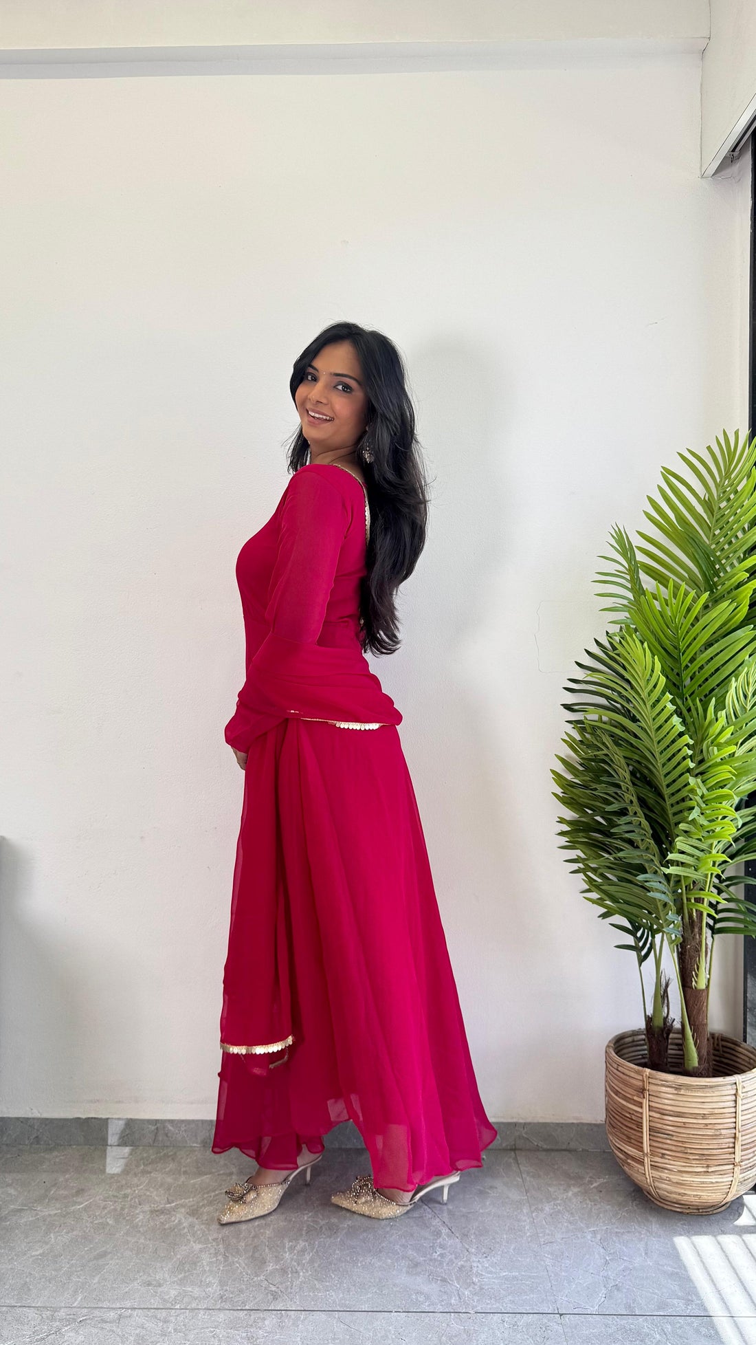 Organza Kurti With Dupatta - Sale Dekh