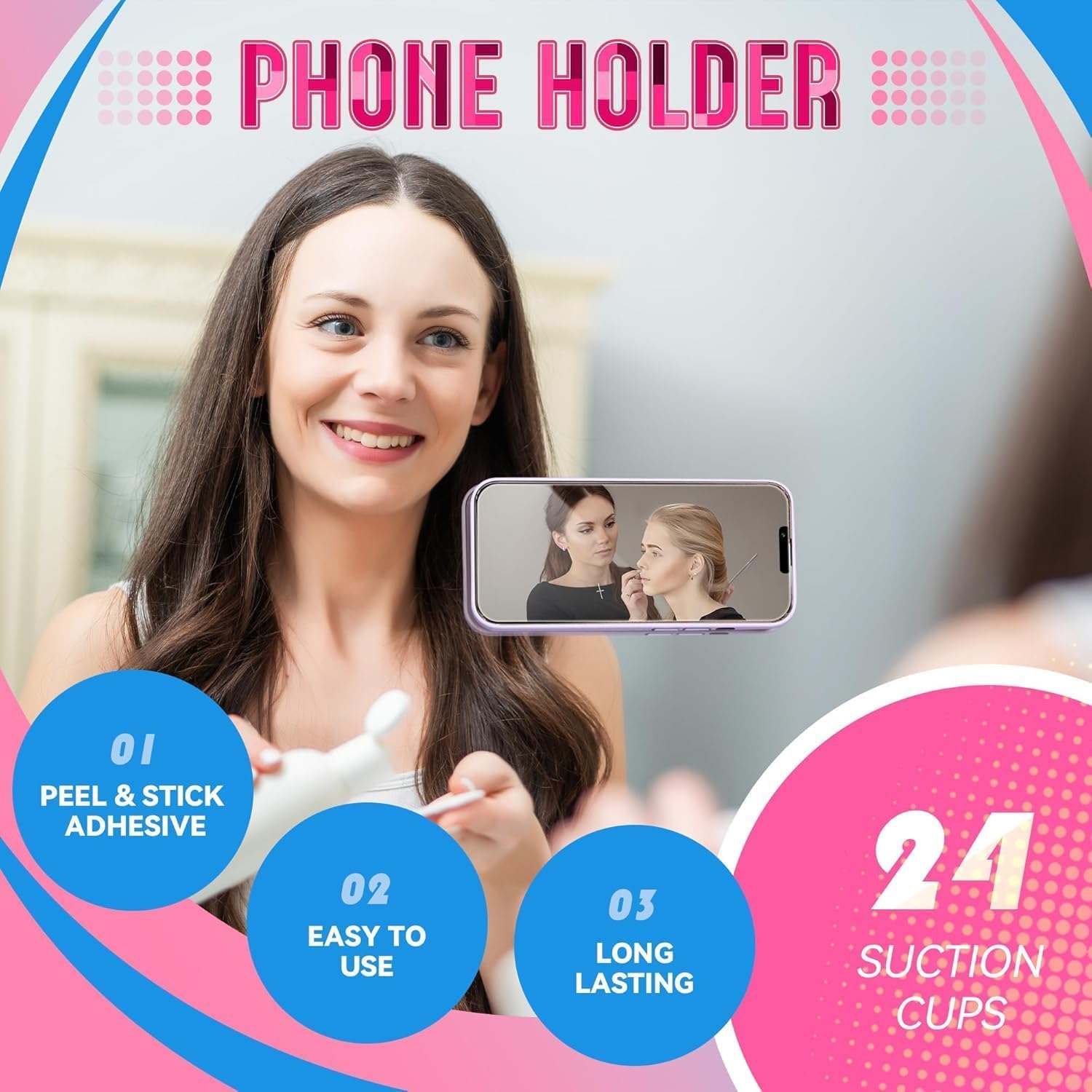 Phone Case Anti - Slip Silicone Back Cover Multipurpose Hands - Free Sticky Pads - Sale Dekh