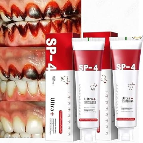 Sp - 4 probiotic whitening toothpaste, Teeth Whitener Toothpaste, Natural Tooth Whitener (PACK OF 2) - Sale Dekh