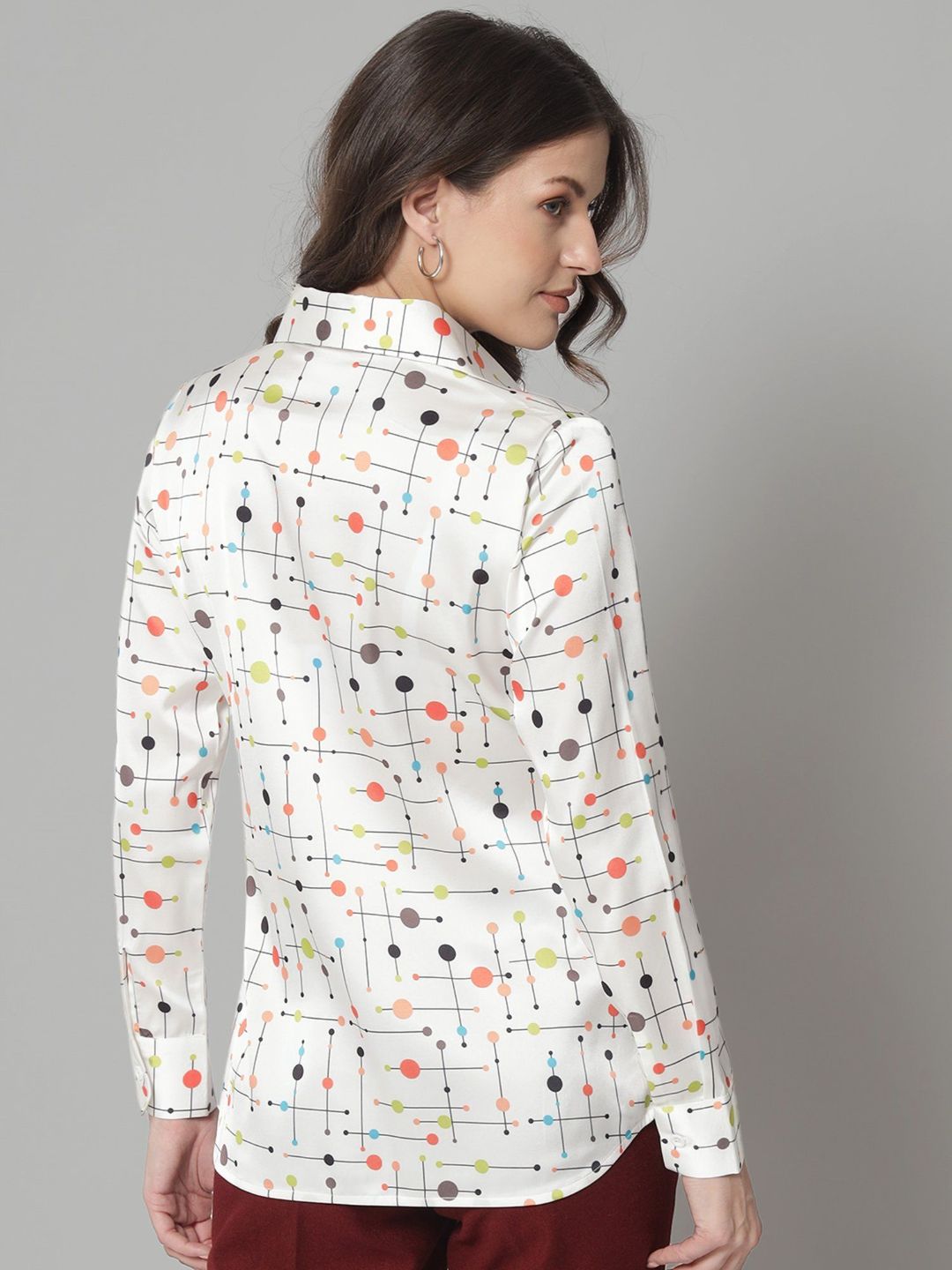 Women Printed Regular Fit Shirt with Full Sleeves - Sale Dekh