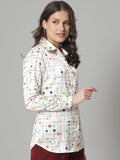 Women Printed Regular Fit Shirt with Full Sleeves - Sale Dekh