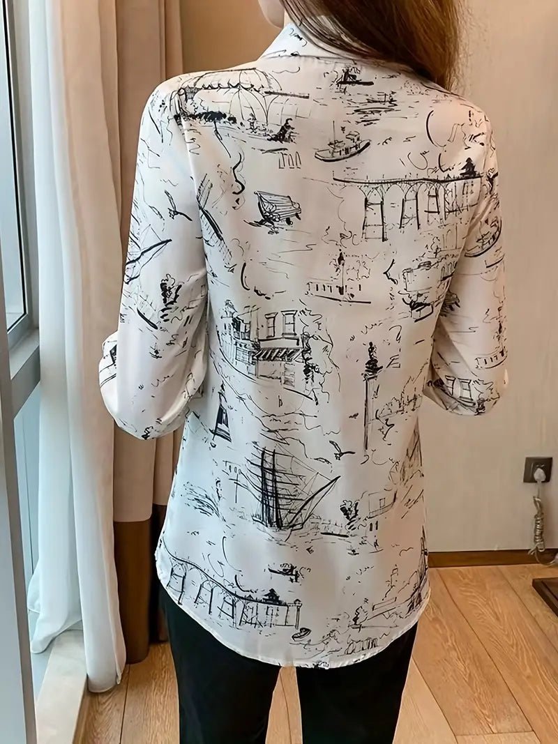 Women Printed Regular Fit Shirt with Full Sleeves - Sale Dekh