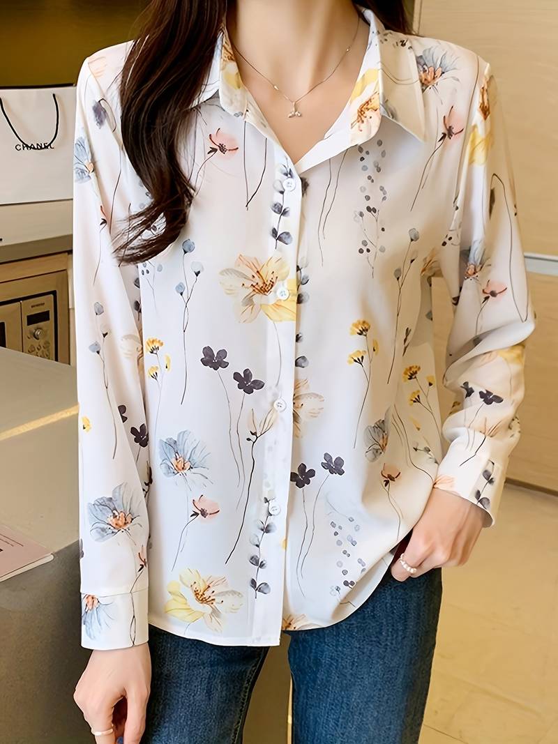 Women Printed Regular Fit Shirt with Full Sleeves - Sale Dekh