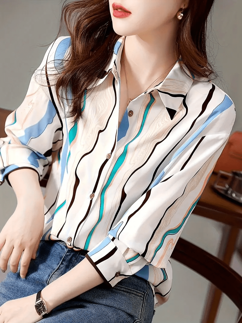 Women Regular Fit Printed Button Down Collar Casual Shirt - Sale Dekh