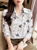 Women Relaxed Fit Fit Printed Button Down Collar Casual Shirt - Sale Dekh