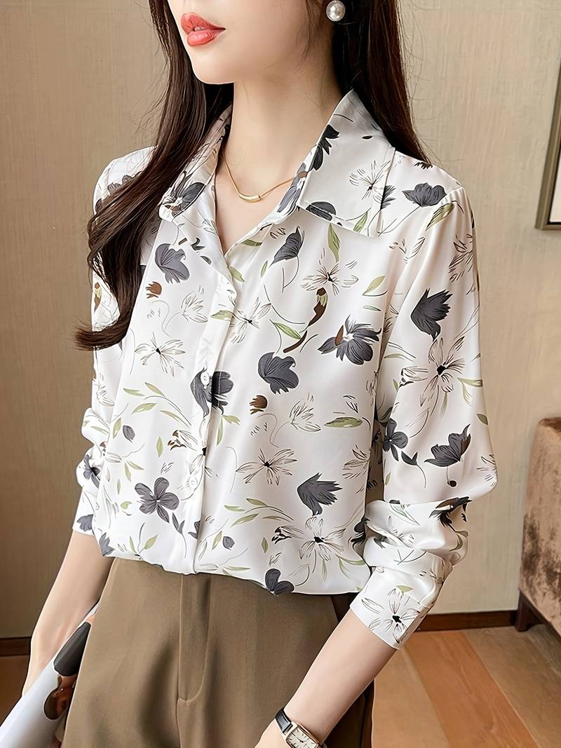 Women Relaxed Fit Fit Printed Button Down Collar Casual Shirt - Sale Dekh